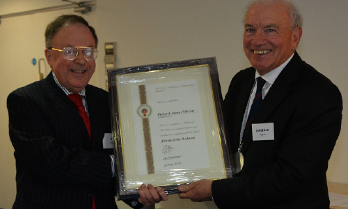 Receiving IAE Fellowship, May 2014